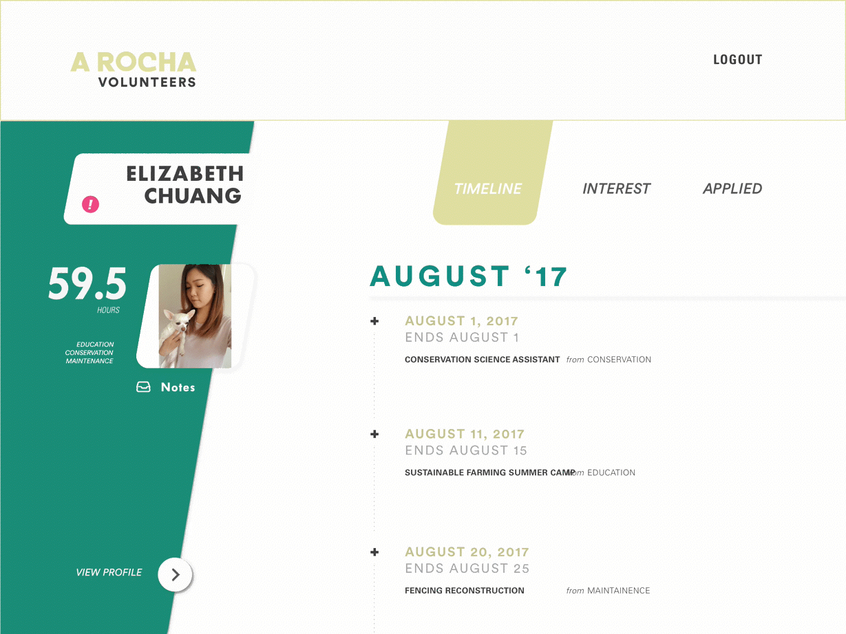 Volunteers have to be verified before signing up